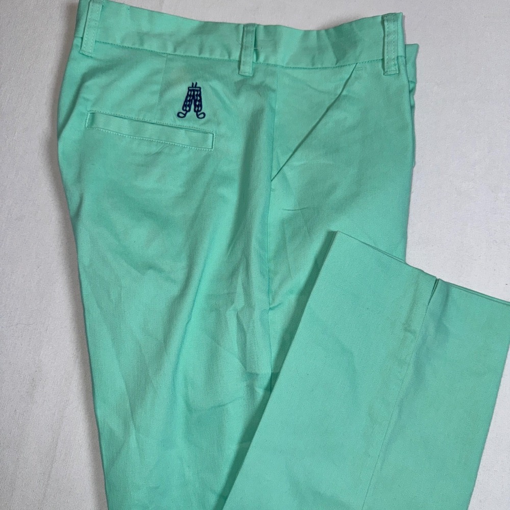 Royal & Awesome Mens Golf Pants Mint Green Chino Trousers 30/30 Colorful Vibrant